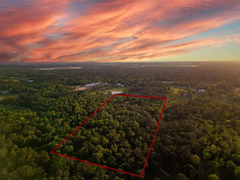 PERFECTLY LOCATED 23 (+/-) ACRE UNRESTRICTED PROPERTY! 12 Miles to The Woodlands & 15 Miles to Lake Conroe! Build multiple Homes or your Country Estate! OLD GROWTH TREES! ACCESS FROM 2 STREETS! Red boundry lines drawn for info purposes only. Buyer will need a new Survey.