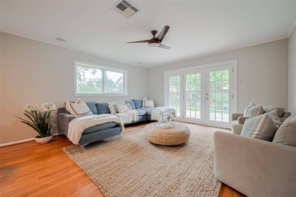Check out the natural light in this large living room!