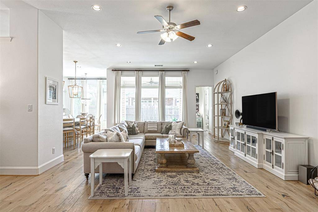View of the family room and windows offering plenty of natural light