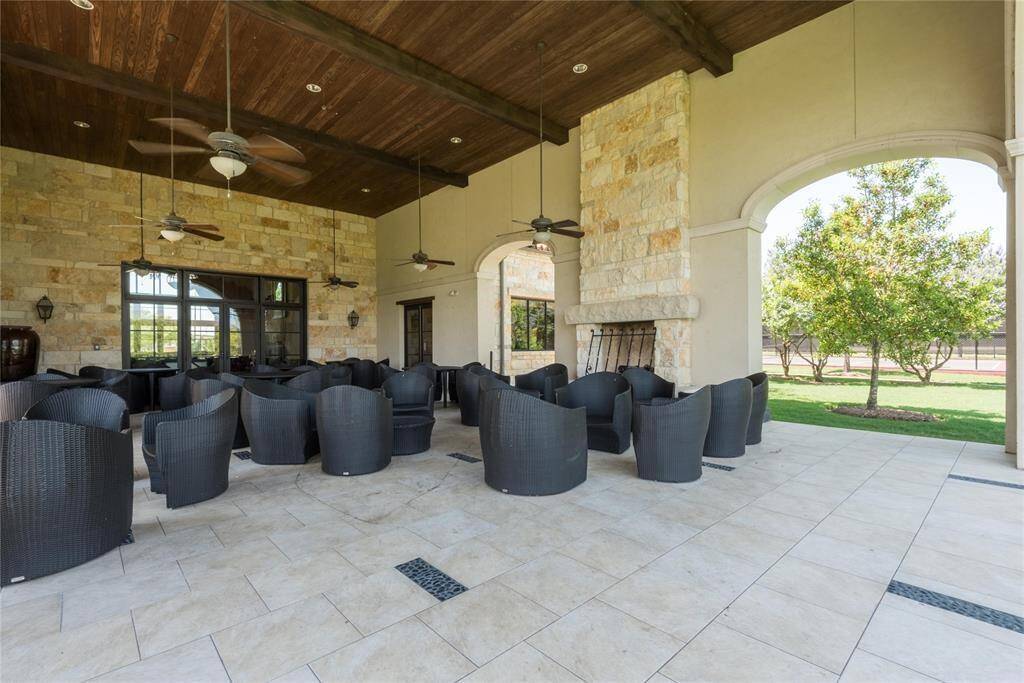 Spacious back patio of the Club at Aliana