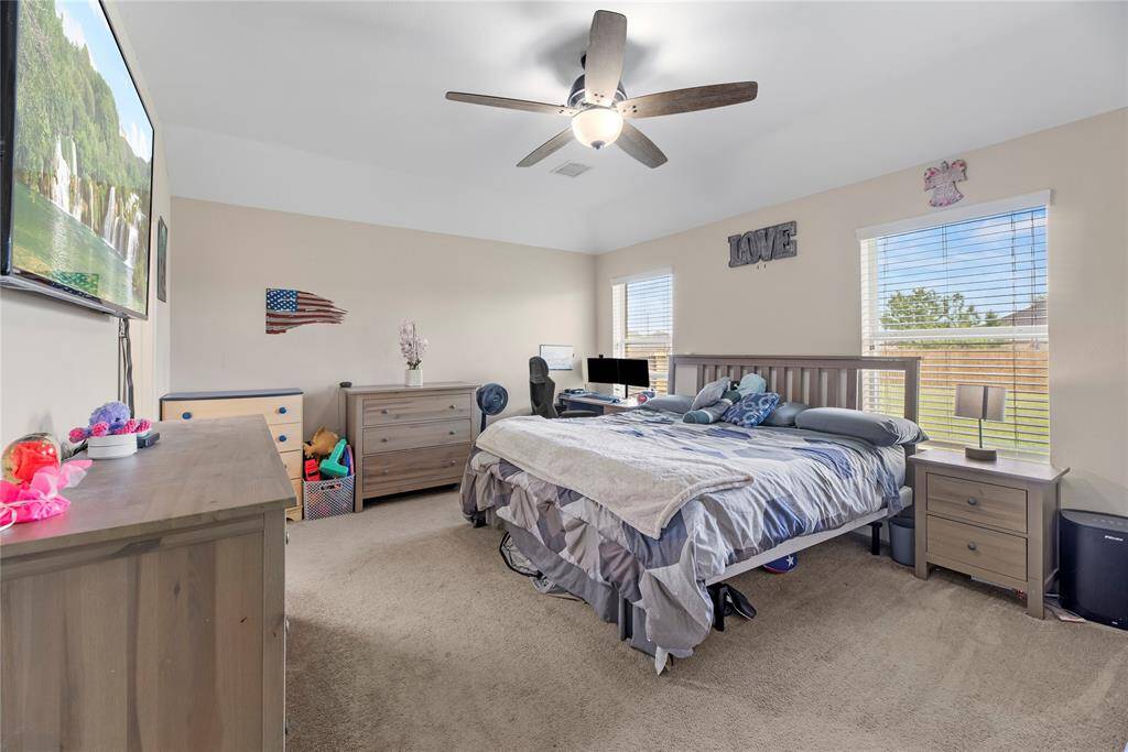 Primary Bedroom is very spacious.