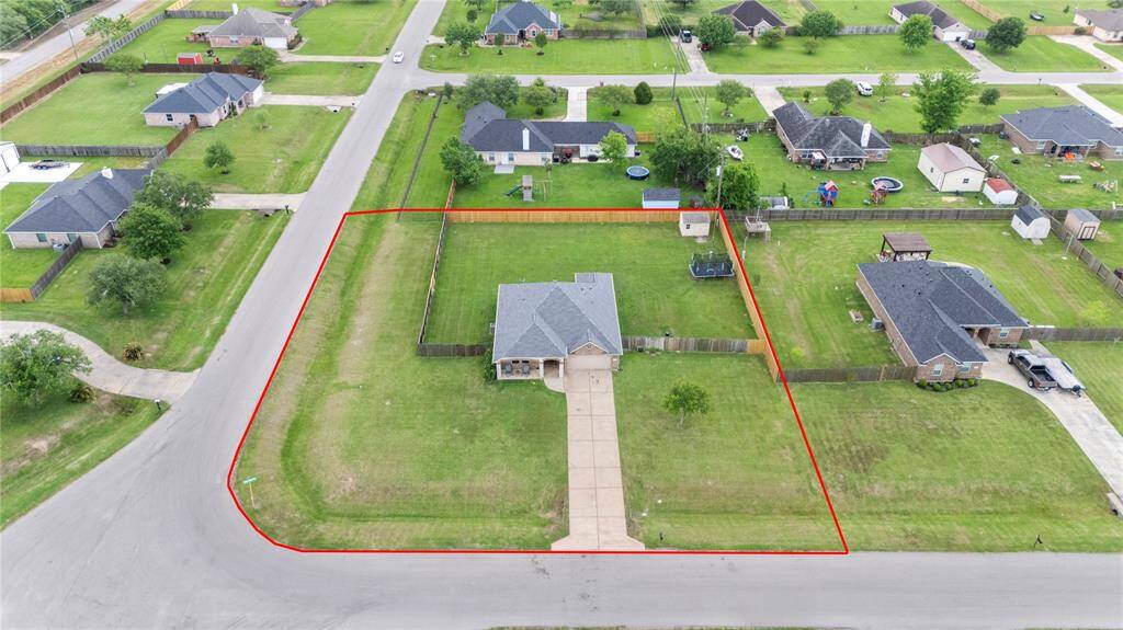 Outline of lot.