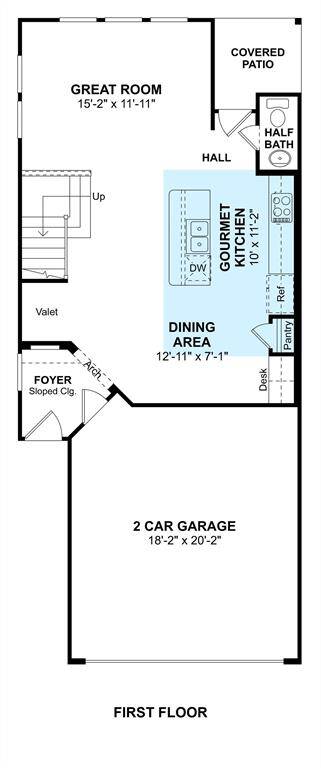 The Naples floor plan by K. Hovnanian Homes. 1st Floor shown. *Prices, plans, dimensions, features, specifications, materials, and availability of homes or communities are subject to change without notice or obligation.