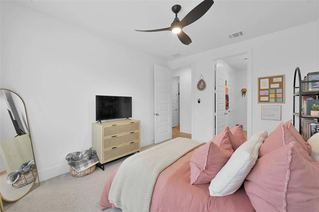 This home offers another bedroom down! Secondary bedroom #1 is conveniently located downstairs and offers an en-suite bath.