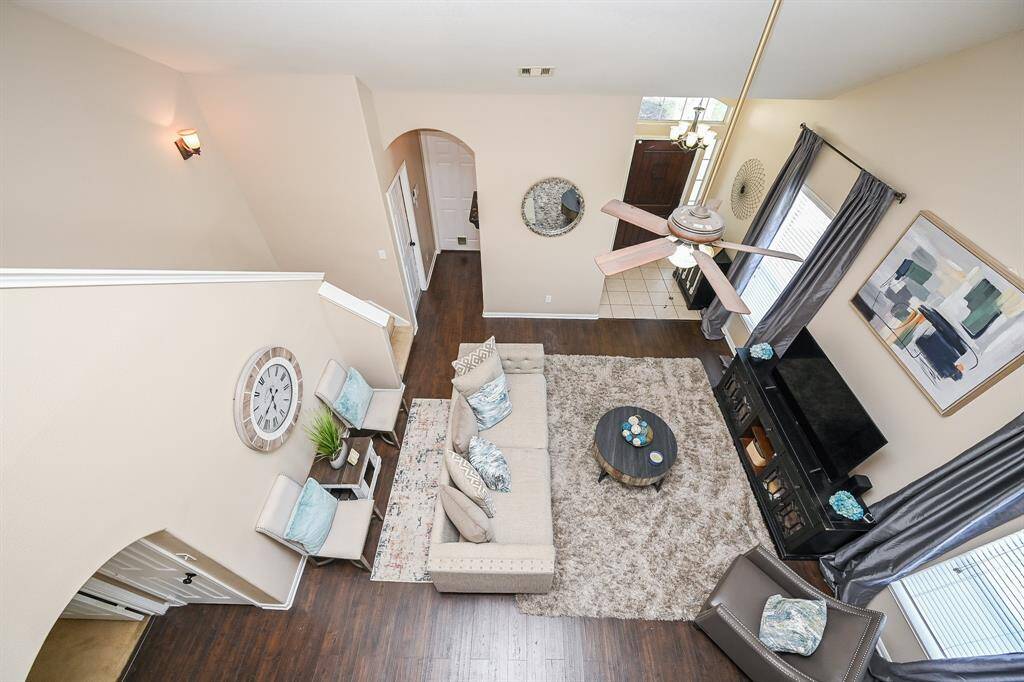 A view from upstairs.