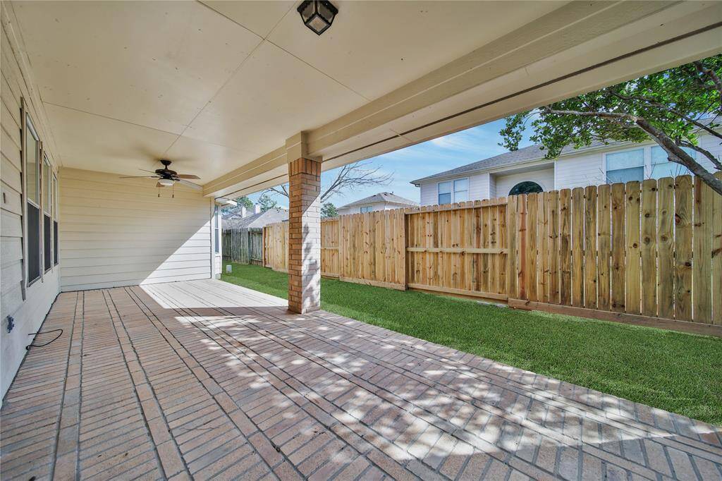 Back yard patio