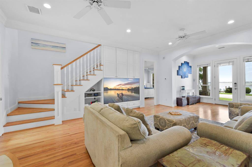 The Primary bedroom is adjacent to the den, making it convenient with no stairs to climb.