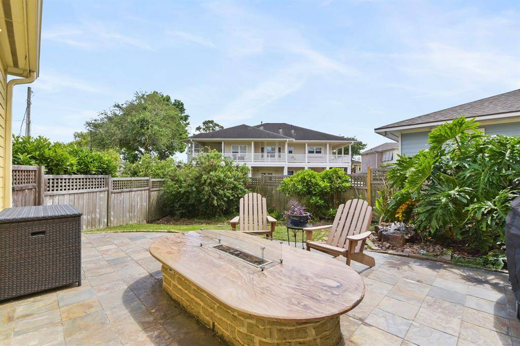 The Outside gas Fireplace is the perfect place to unwind and cozy up on those chilly nights.