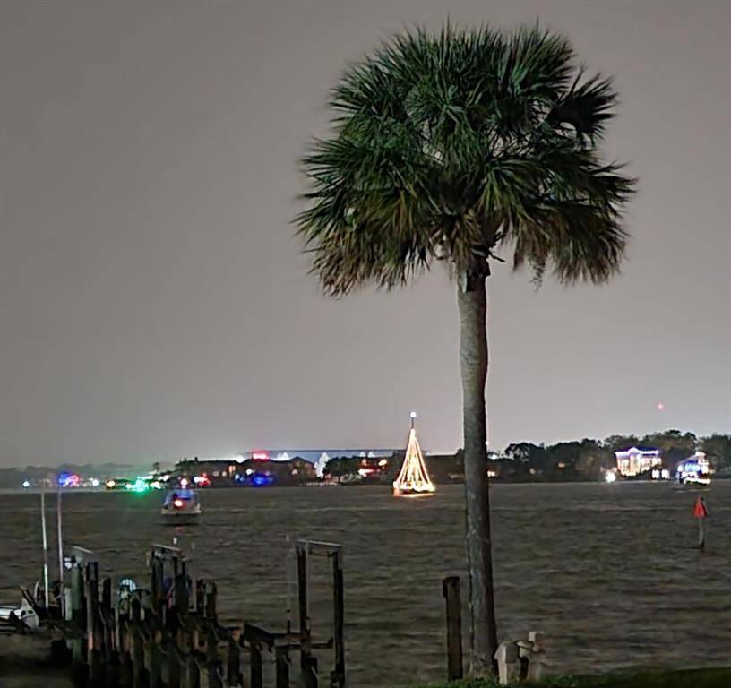 Enjoy Christmas and Mardi Gras Boat Parades from your front porch.