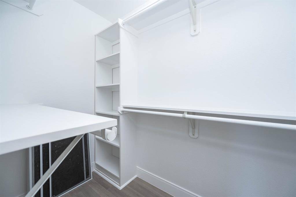 Walk-in closet in the Master Bedroom is deceptively larger than expected!