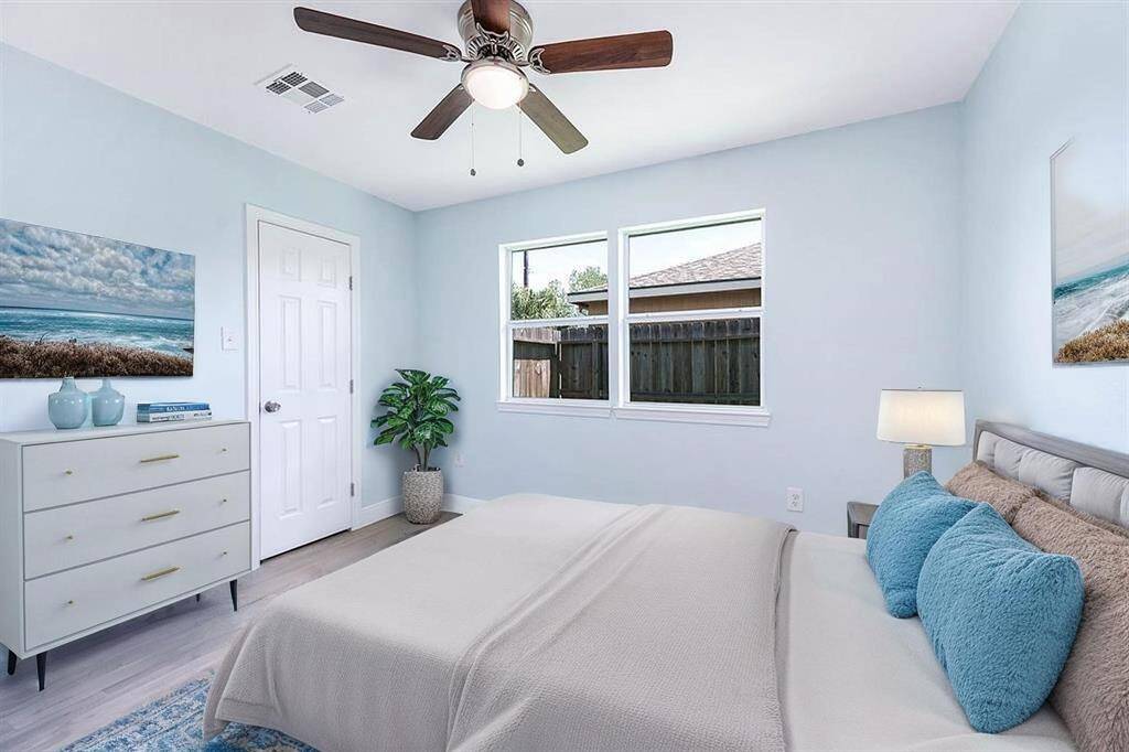 Virtually Staged Middle Bedroom