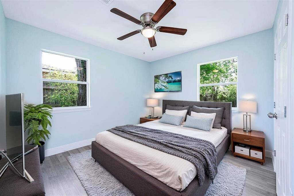 Virtually Staged Back Bedroom.