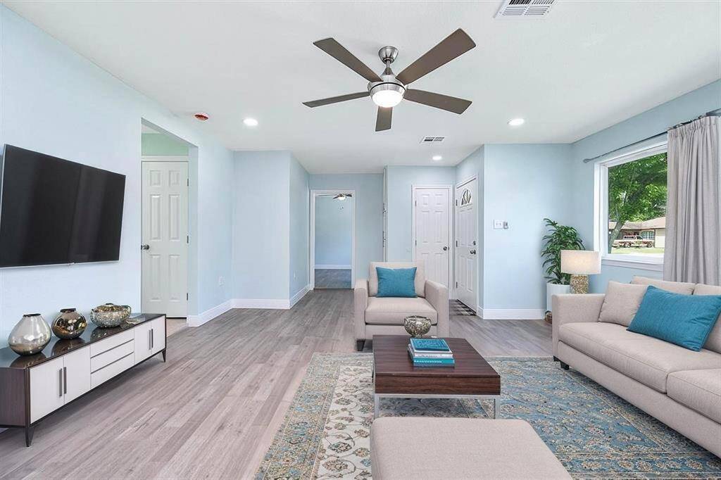 Virtually Staged vision of the living room.