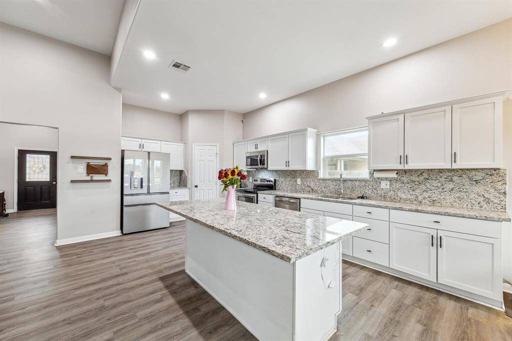 Kitchen Open to dining and living