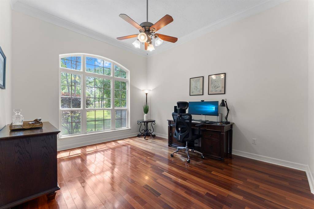 The office overlooks the front of the property and has plenty of space for two desks!