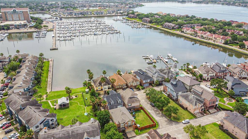 Arial view of neighborhood.