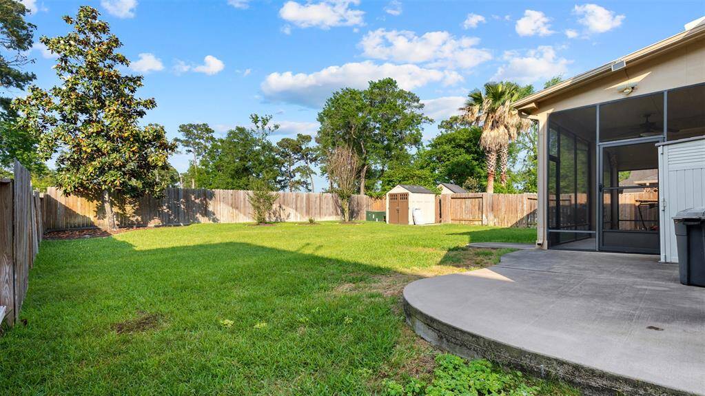 Backyard with access to elementary school