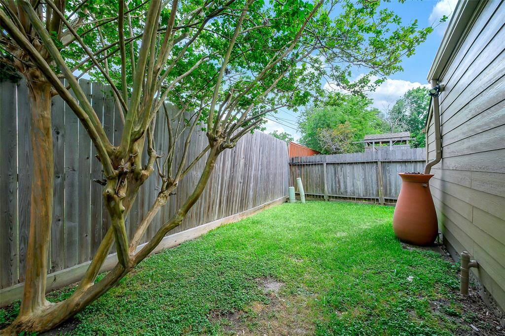 There is some fenced in green space near the pool area for your furry family.