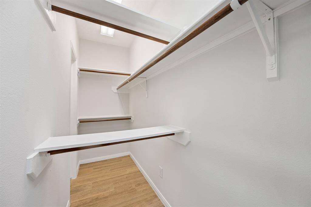 Spacious walking master closet