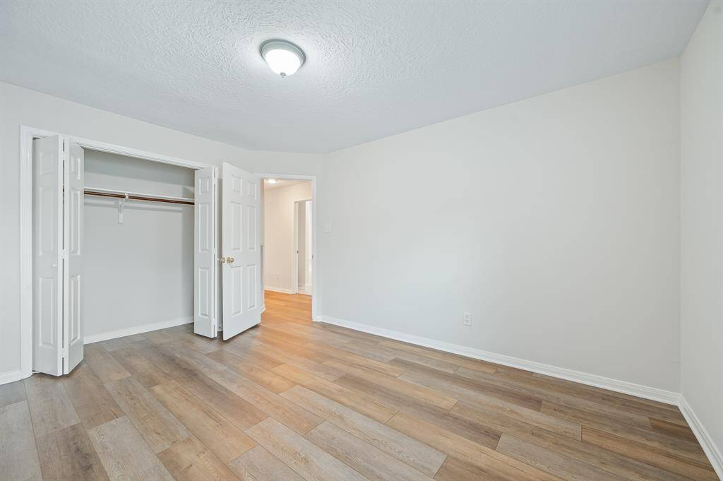One of two upstairs bedrooms.