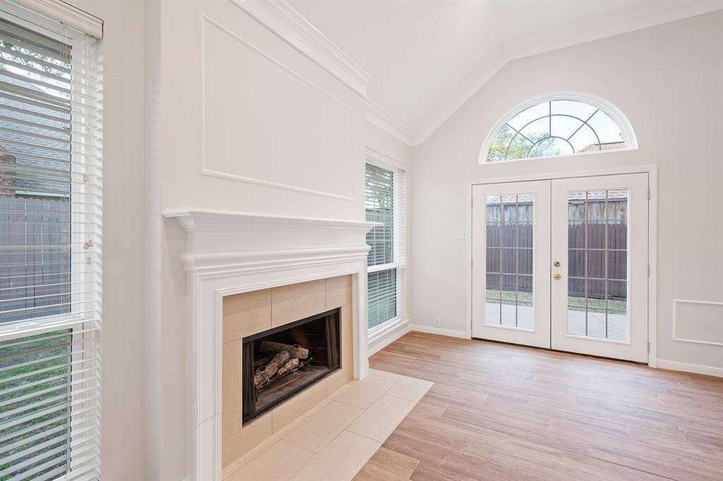 When the weather turns chilly you will enjoy gas-log fireplace in the family room, overlooking the backyard
