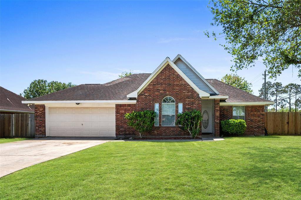 Home sits on nice size corner lot.