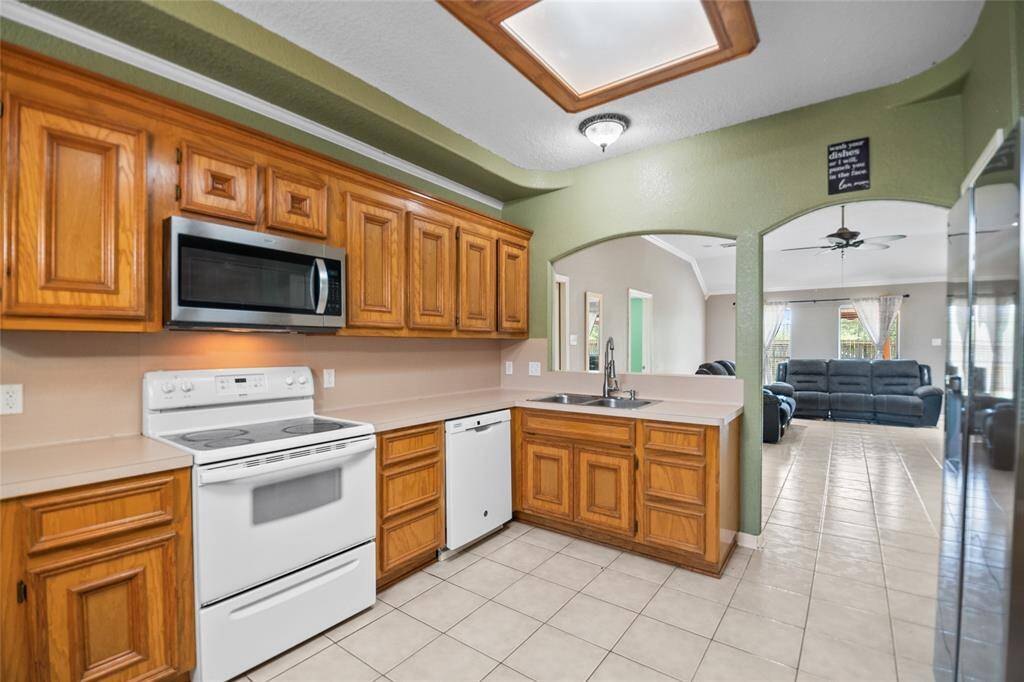 View of kitchen.