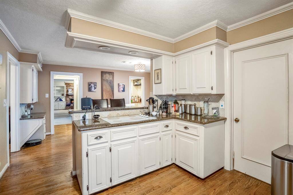 Lots of cabinets and built-ins in this home!  Note the small desk area on the end of the breakfast room.