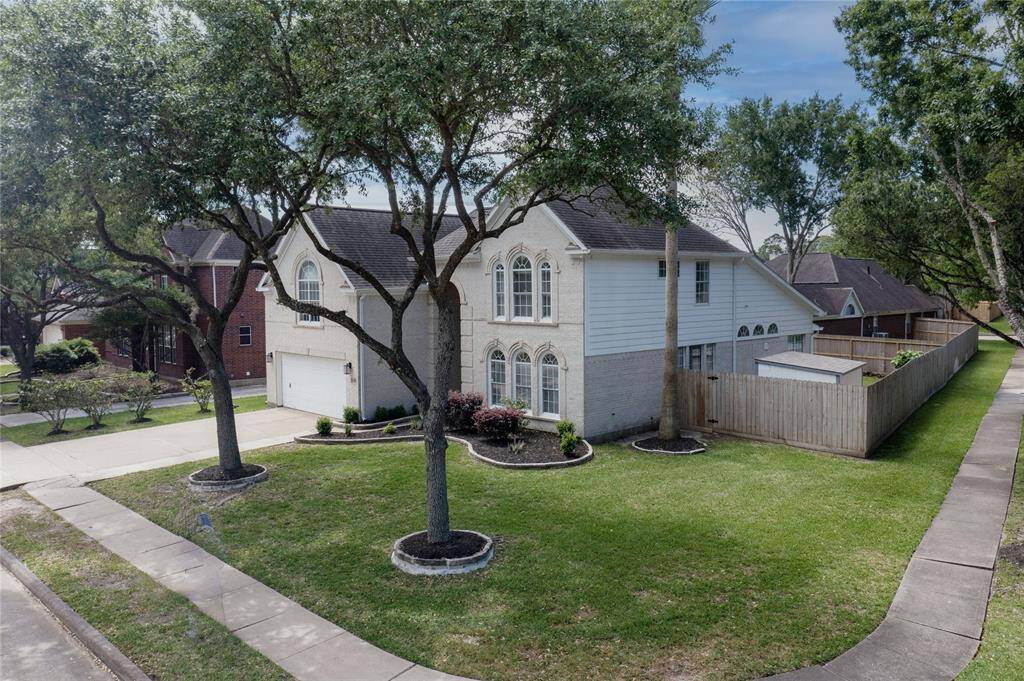 Side aerial view of the property.