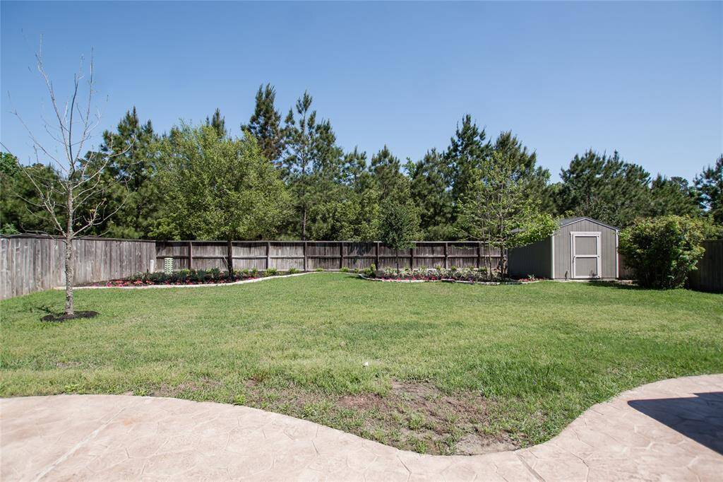 Large backyard with no back neighbors and a large Tuff shed with power