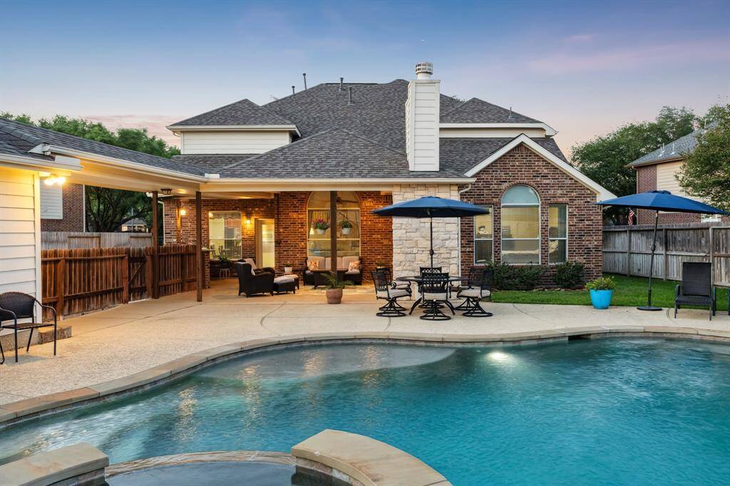 Back View from behind the swimming pool.