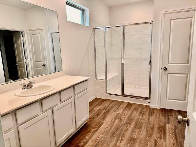 Primary bath with stand-up shower