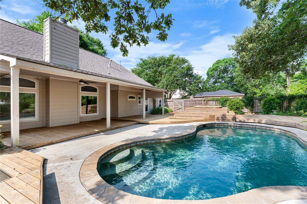 Relaxing pool and covered back patio!