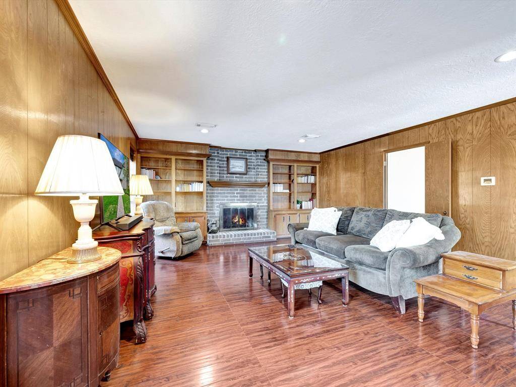 Huge family room! Both spacious and cozy.