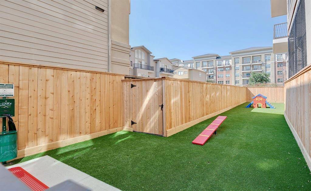 Off leash area with agility equipment