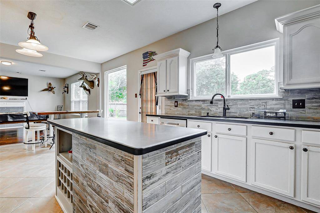 Plenty of countertop space.