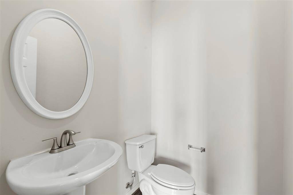 Convenient second-floor half bath