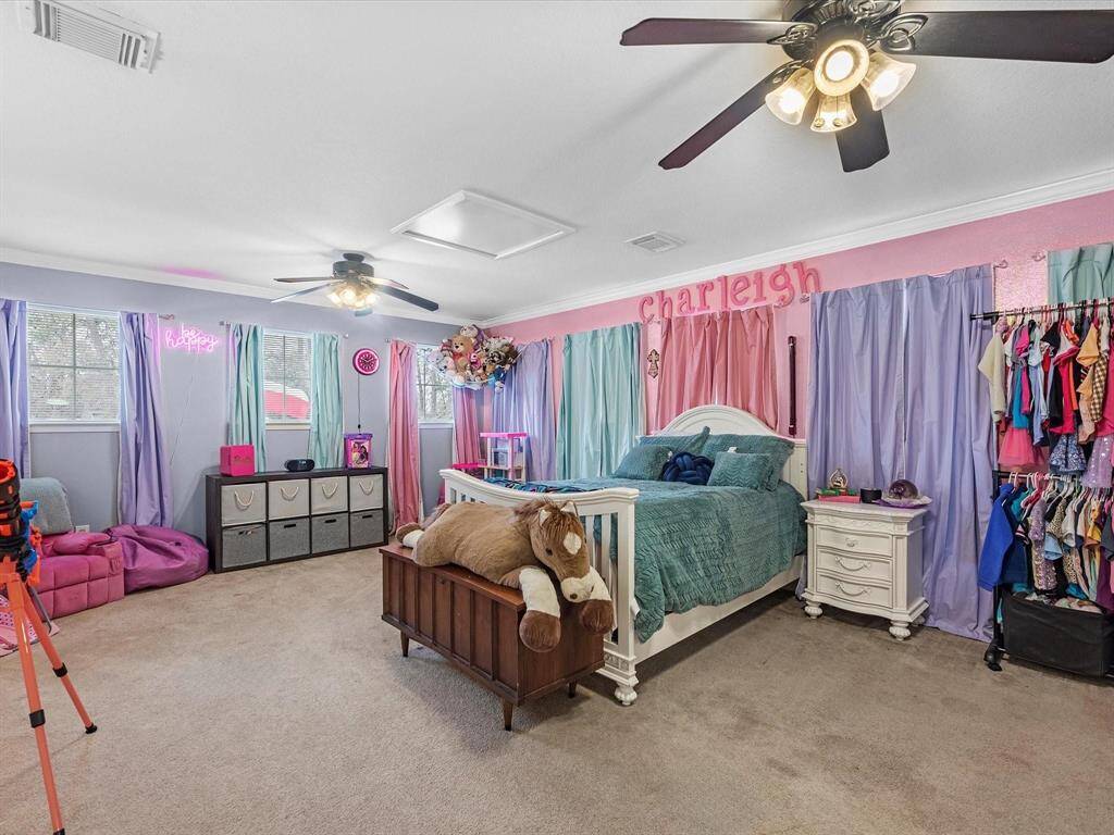 Loft area used as a bedroom or gameroom.