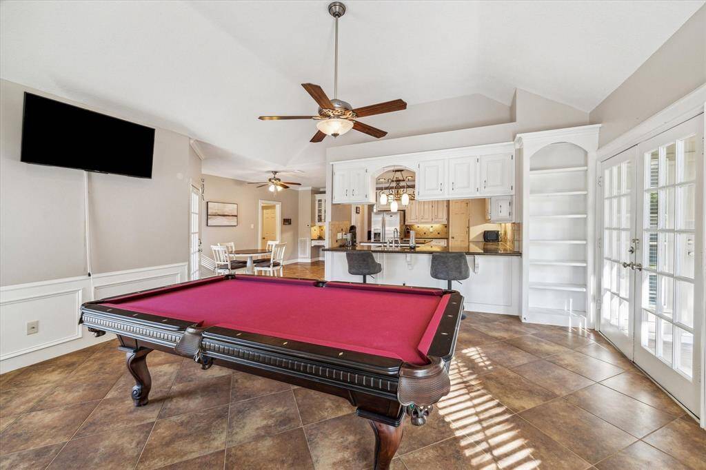 Secondary living/family room open to kitchen and breakfast room
