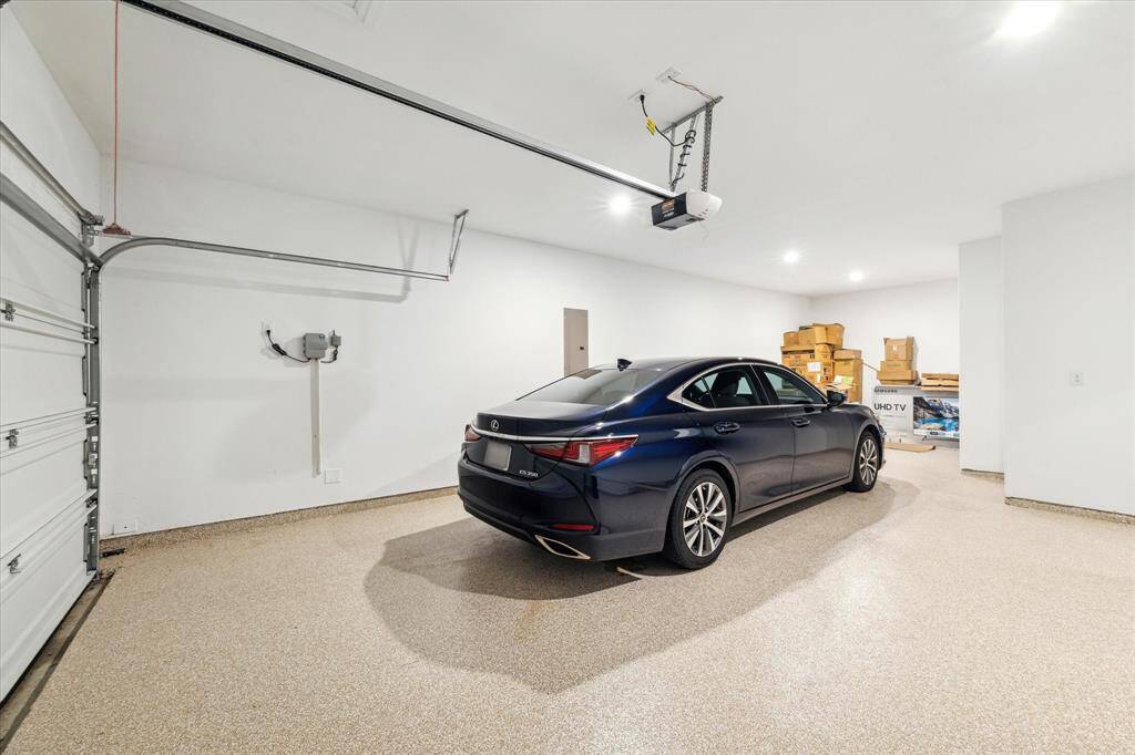 The 3 car garage also has plenty of storage space.