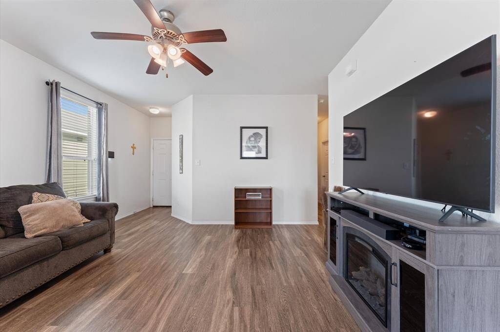 Different view of spacious family room!