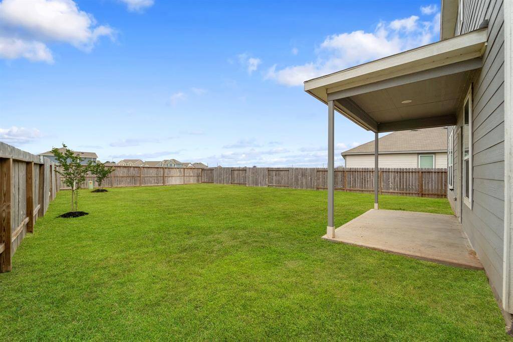 Covered back patio
