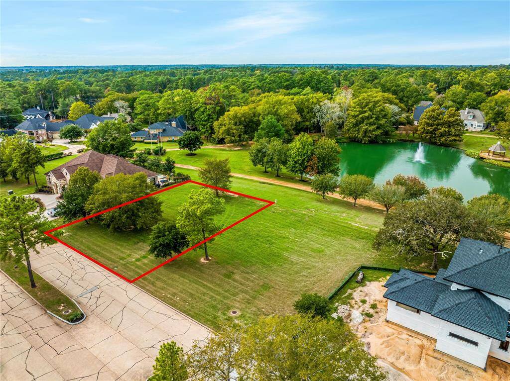 The red outlined property is 180 Bentwood Dr.