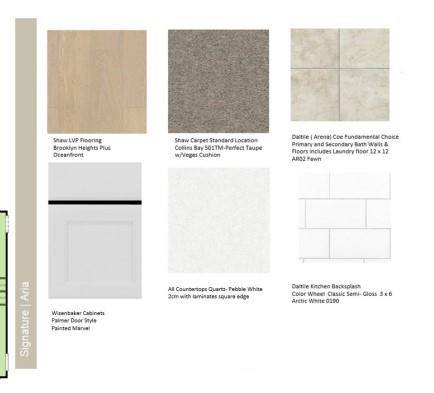 Design Selections, home is under construction design selections subject to change.