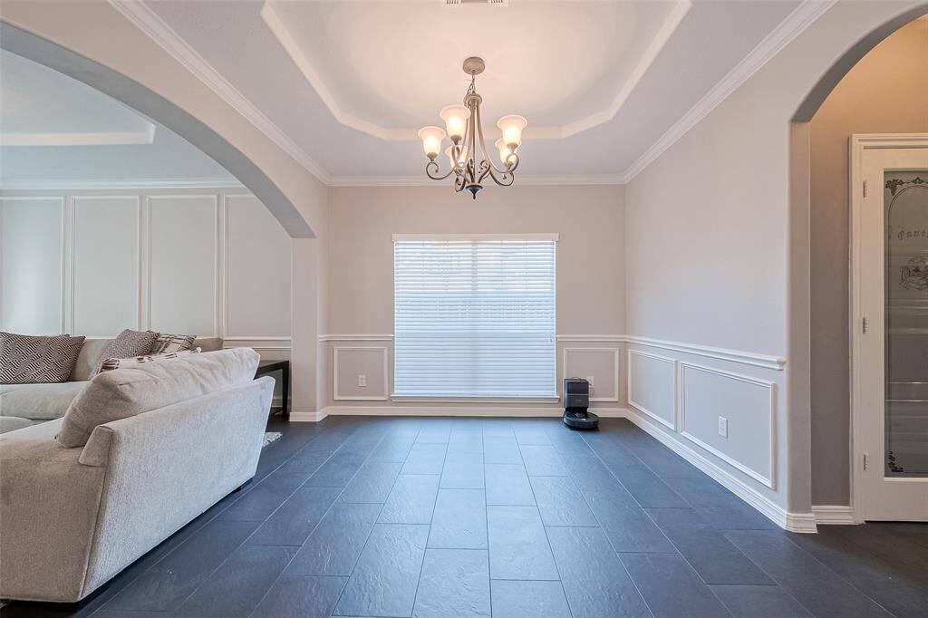 Formal dining space can fit a large dining table to gather together and enjoy a meal.