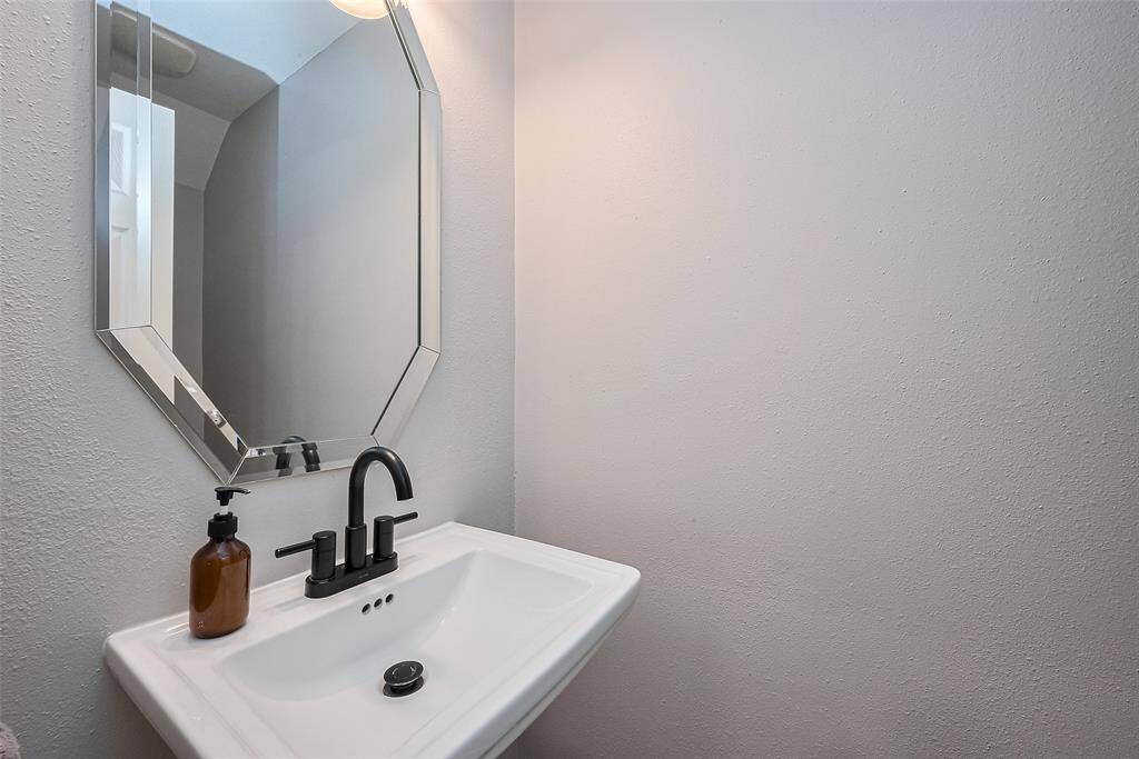 Half bathroom located on the first floor.