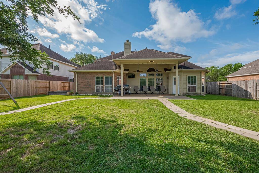 Space is large enough for a pool and great for entertaining.