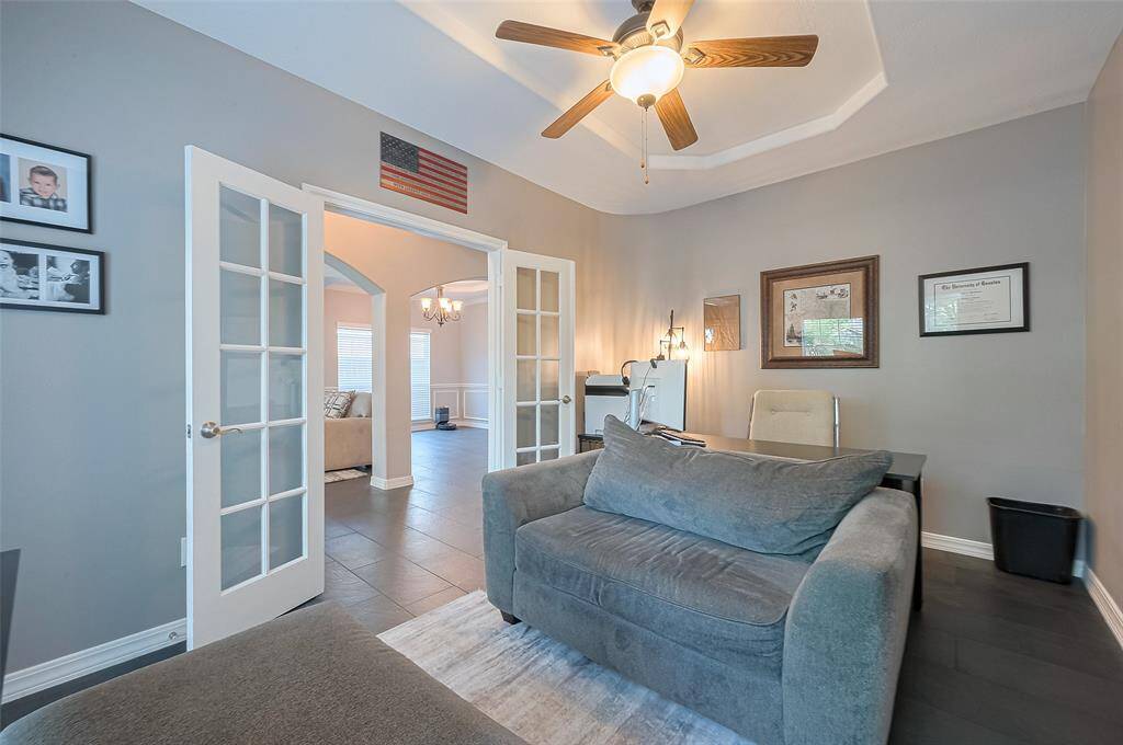 Office to the right by the entryway.