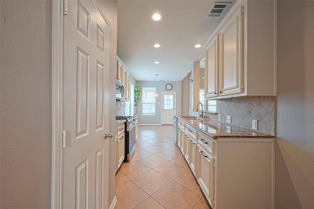 A galley kitchen
