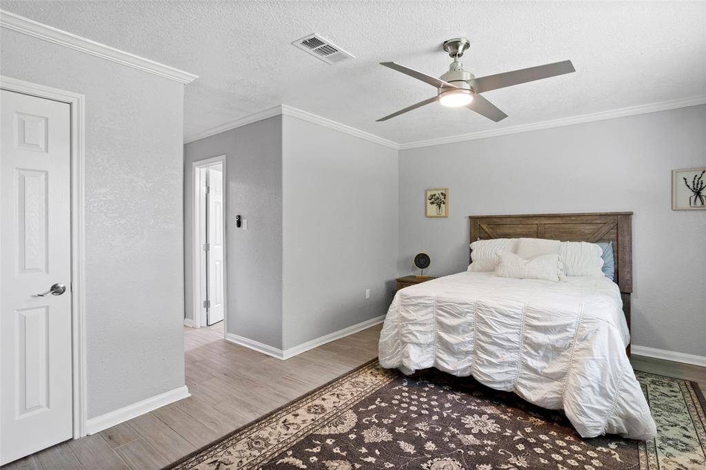 Primary bedroom is huge!